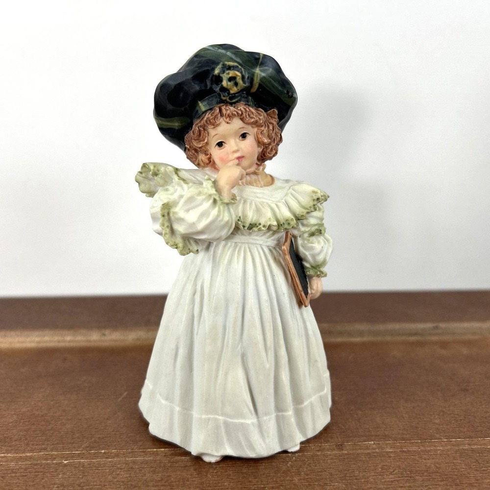 Maud Humphrey Bogart School Days‎ H1318 Figurine, 1988 Hamilton Gifts